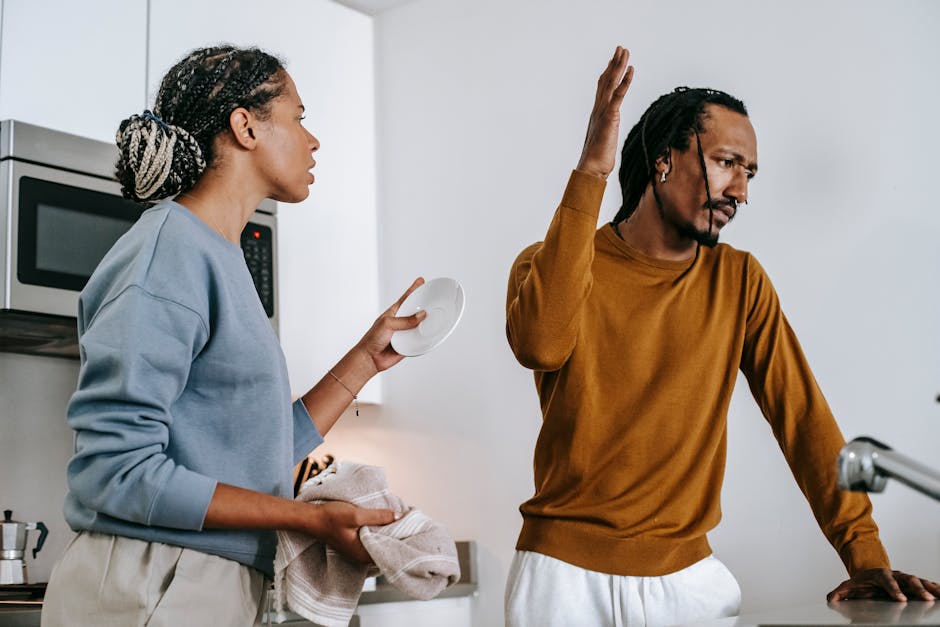 Manipulative partner ignoring spouse during argument