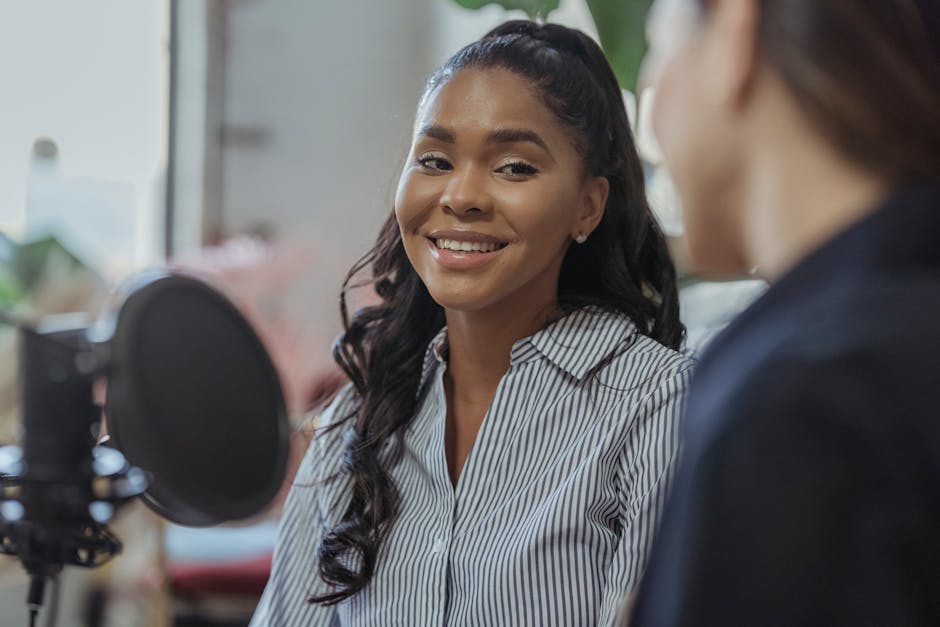 Person speaking during a recorded interview