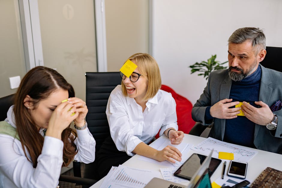 Restless adult tapping foot during a meeting