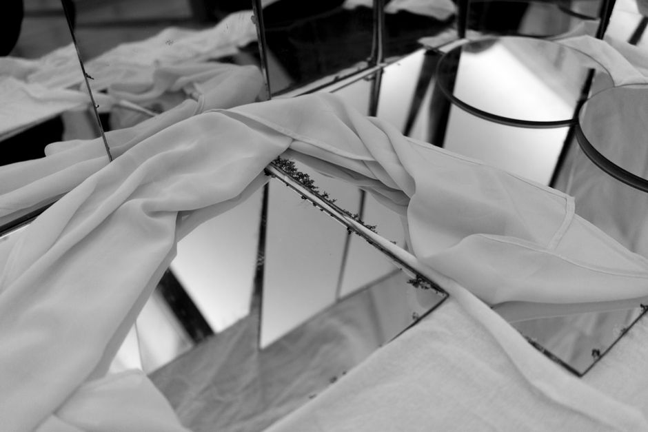 Abstract mirror reflection concept