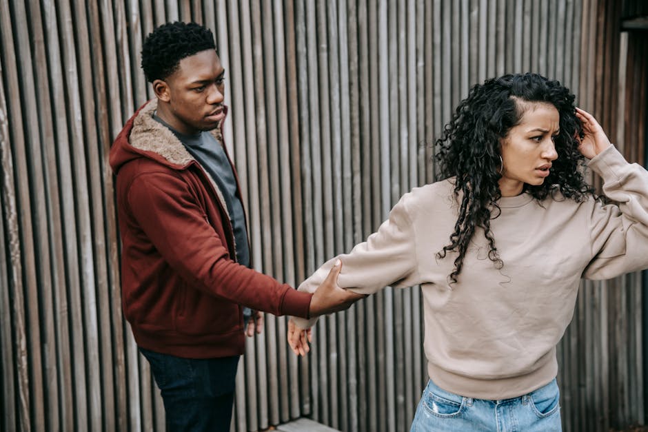 Couple in conflict showing anxious attachment and relationship tension